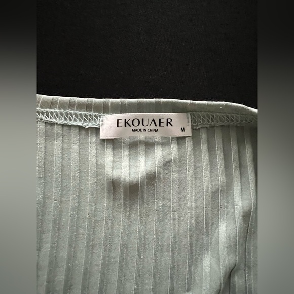 Ekouaer Ribbed Light Weight Long Length Robe - Picture 5 of 6